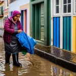 Home 4 기후 회복력 커뮤니티의 위기 대응 방안 - **Image Prompt: Community Unity in a Changing Climate**
"A vibrant and diverse community scene i...