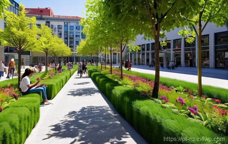 회복력 있는 커뮤니티 설계를 위한 연구 동향 - Prompt 1: Green Urban Haven with Community Interaction**